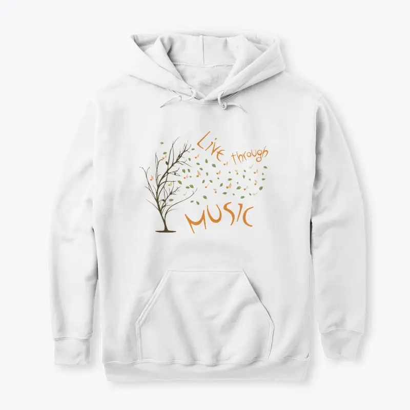 "Live through Music" Tree - White