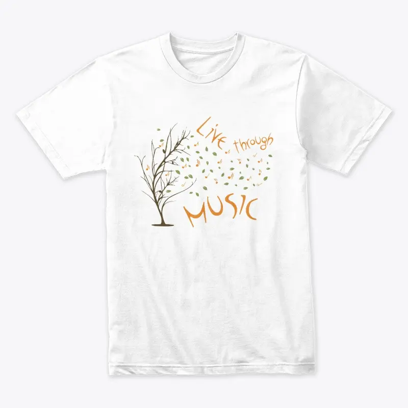 "Live through Music" Tree - White