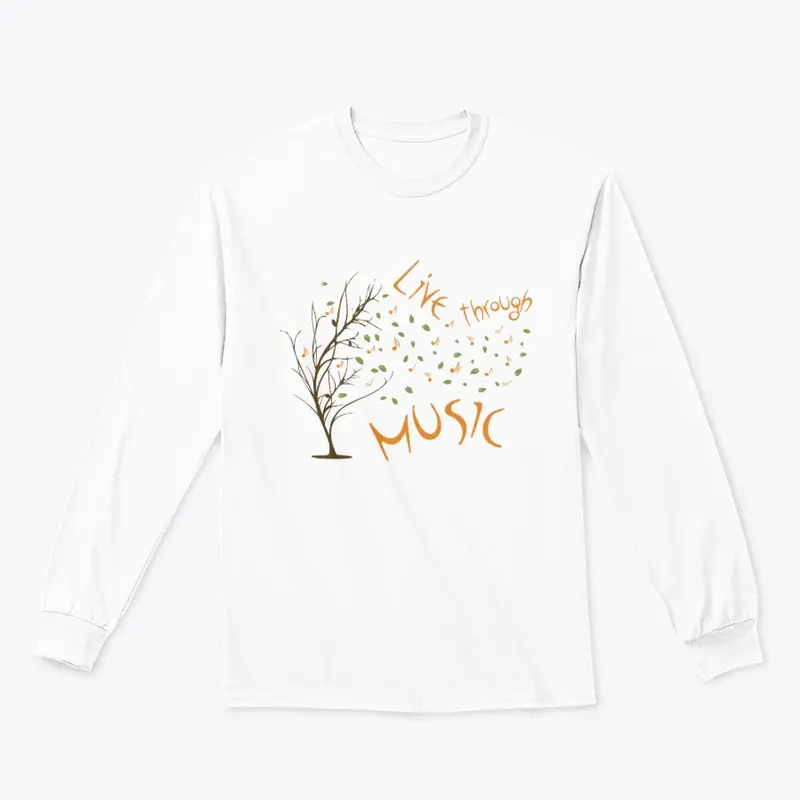 "Live through Music" Tree - White