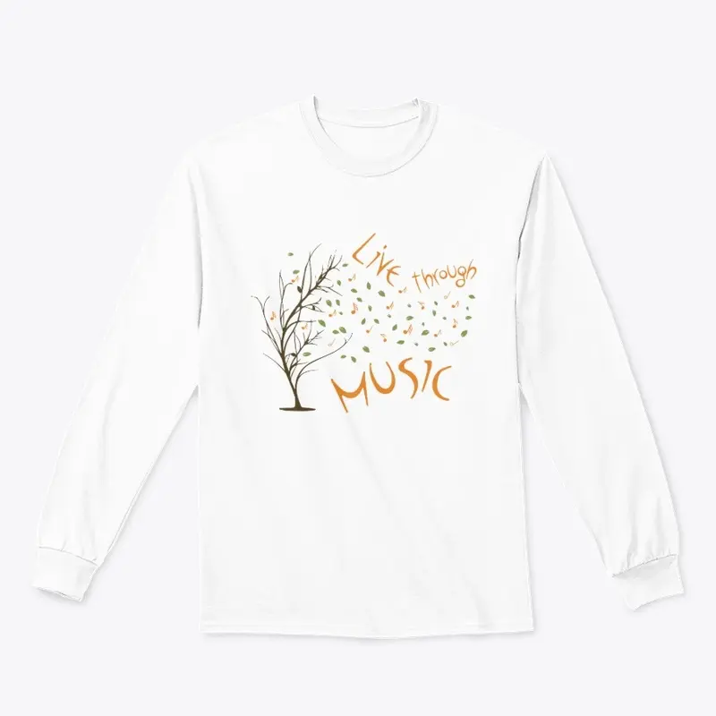 "Live through Music" Tree - White