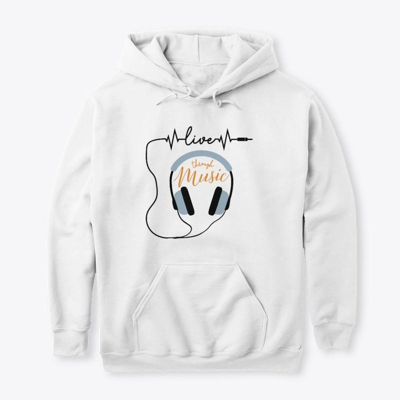 "Live Through Music" Headphones - White